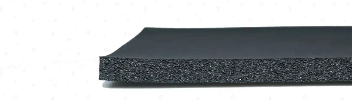  Lastra di gomma espansa EPDM a cella aperta — densità 120±10 kg/m³, spessore 2-60 mm